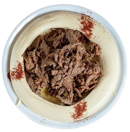Hummus with Beef Shawarma
